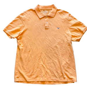 Vineyard Vines Mens L Classic Fit Light Orange Golf Polo Shirt
